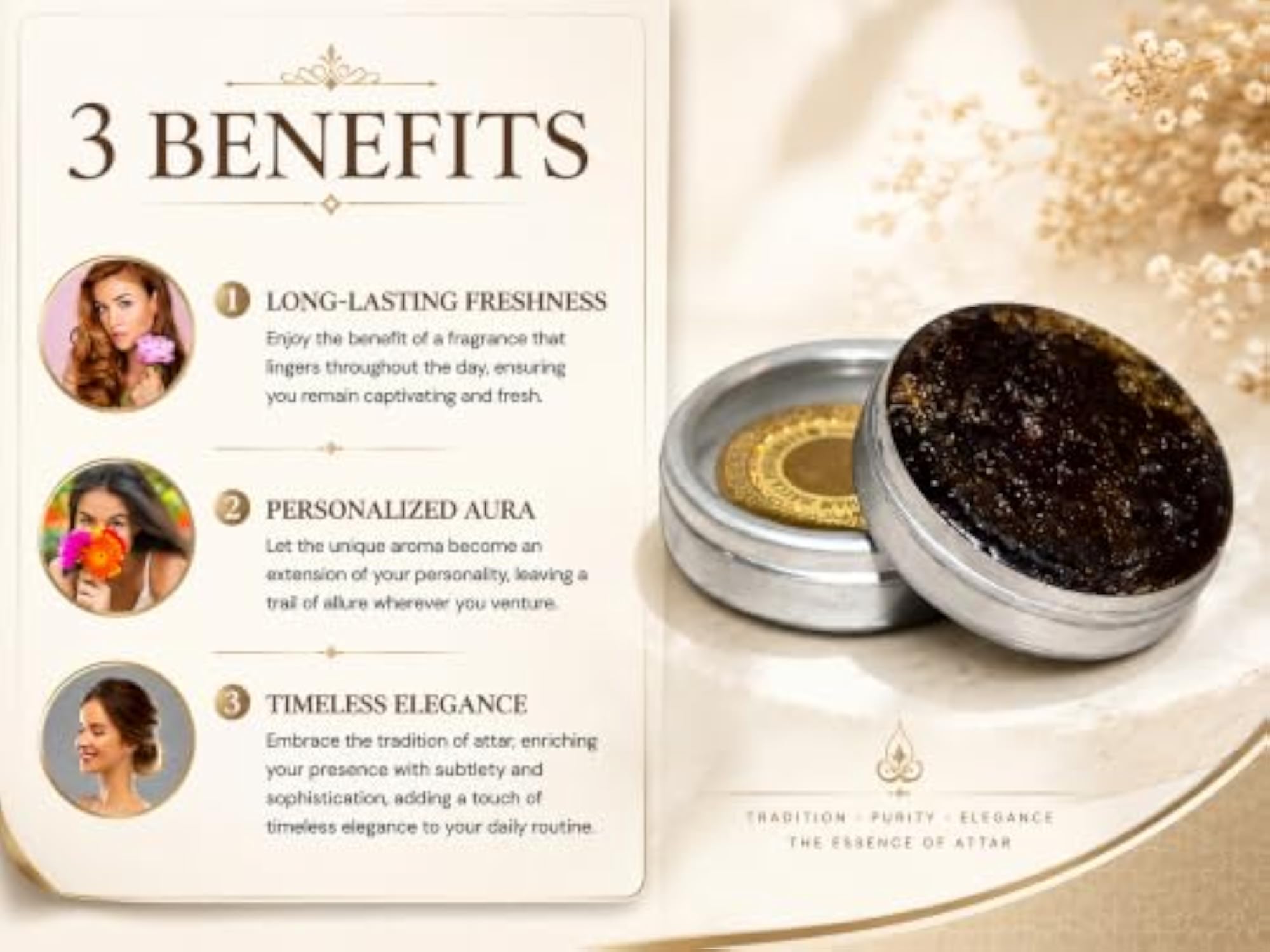 Original Kasturi Paste Perfume Attar, 10g